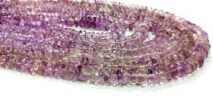 Amatista Rosa natural, corte alemán, liso, cuentas graduadas de 6 a 9mm, hebra de cuentas de la mejor calidad, 16 pulgadas de largo, precios al por mayor - Product Image 3