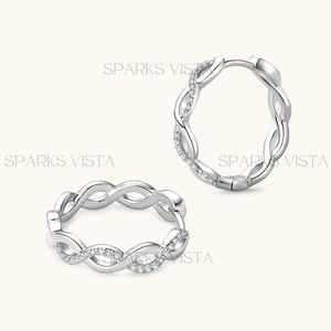 ต่างหูสีทอง14K แบบอินฟินิตี้ทันสมัยออกแบบได้ตามต้องการคุณภาพสูงออกแบบได้ตามต้องการ - Product Image 3