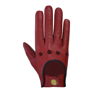 Guantes de conducción de cuero de piel de cordero con logotipo personalizado de nuevo estilo, resistentes a la abrasión, resistentes a la abrasión, a la moda, duraderos - Product Image 3