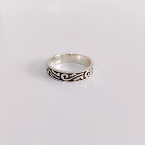 Eautiful-Anillos xidizados de 925 Spara el hogar, anillos redondos de ndia en material de goma - Product Image 1