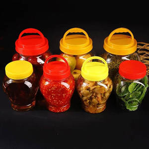 Boîte d'emballage en plastique PET multi-spécifications pour miel, confiture, cornichons, Unalilia CW-01, couvercle à visser, stockage pour aliments, vente en gros - Product Image 1