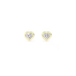 New Arrival <b>Heart</b> Diamond <b>Studs</b> <b>Earring</b> for Women Wear Moissanite <b>Earrings</b> for Export Sale - Product Image 1