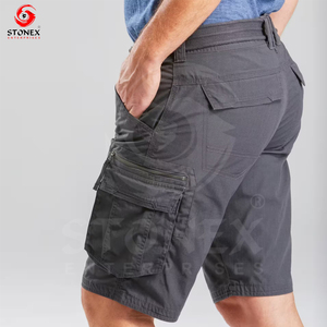 Custom Fabric Men's Summer Athleisure Cargo Shorts Pattern with Pockets Plus Size Men's Cargo Shorts - Product Image 6