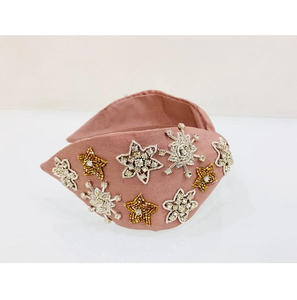 Trending Green Colored Unique Seed <b>Beaded</b> <b>Headband</b> Crafted With Attention To Detail Providing A Bold Fashion Statement - Product Image 3