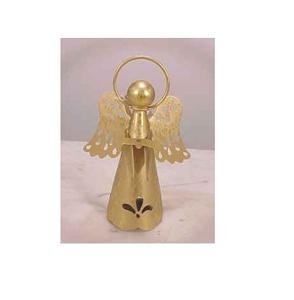 Ange en métal fabriqué à la main suspendus ornements de noël arbre décorations de vacances Figurines de fête de luxe accessoires de fête à la maison - Product Image 2