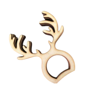 Anneaux de serviette de Noël en forme de cerf, en métal plaqué argent, porte-serviettes en forme de renne, boucles de serviette pour les mariages, décoration de table de dîner - Product Image 5