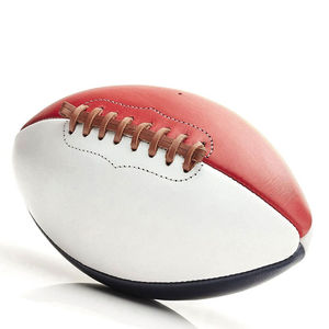 Ballon de rugby en cuir véritable Taille officielle du football américain Divertissement pour enfants Ballon de rugby haut de gamme avec logo personnalisé - Product Image 3