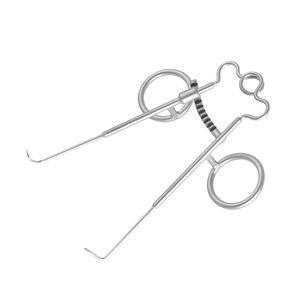 Sisson Skin Retractor 4x1x1 Puntas afiladas con bloqueo de dedo Instrumento quirúrgico de acero inoxidable Sisson Skin Retractor - Product Image 6