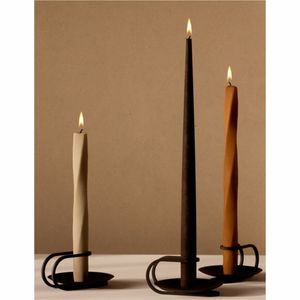 Factory Direct Modern Metal <b>Candle</b> Holder Set Luxury Black Iron <b>Taper</b> Sticks for Church Event Wedding Party Table Decoration - Product Image 1