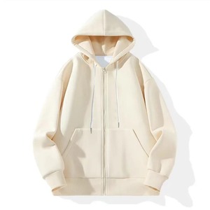 Nuevo 2025 sudaderas con capucha transpirables con cremallera para hombre personalizar algodón orgánico Casual pulóver diseño elegante Logo sudaderas con capucha para hombre - Product Image 1