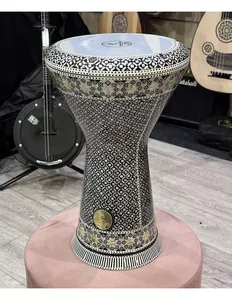 Gawharet El Fan 23cm Sombaty Darbuka Doumbek - Tambor con Incrustaciones de Mosaico de Diamantes y Madreperla - Product Image 4