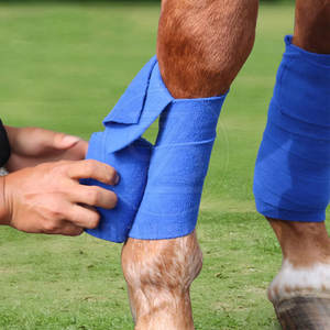 Envolturas de vendaje de polo de caballo duraderas para uso estable Envolturas de caballo de lana transpirable para protección de piernas - Product Image 6