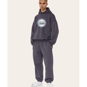 Unisex Logo Tracksuit | Streetwear Sweatshirt Joggers Set Casual Matching Set <b>Loungewear</b> Comfortable Two-Piece Outfit Track suit - Product Image 2