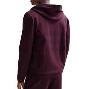 Venta al por mayor peso pesado 100% algodón Sudadera con capucha de los hombres logotipo personalizado bordado de alta calidad Sudadera con capucha de gran tamaño con patrón 3D - Product Image 4