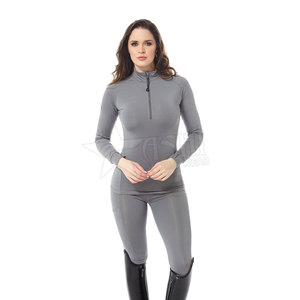 Ensemble équestre décontracté pour femmes de haute qualité Slim Fit Design Logo personnalisé Option nouvelle mode pour l'équitation couleur unie lourde - Product Image 4