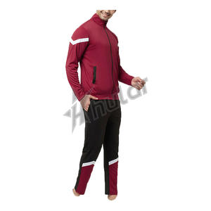 ชุดวอร์มเล่นฟุตบอลแบบลำลองสำหรับผู้ชายชุดวิ่งออกกำลังกายแบบมีซิปขนาดปกติทำจากโพลีเอสเตอร์ - Product Image 2