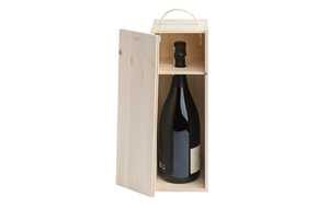 <b>Wooden</b> <b>box</b> for 1 Burgundy bottle 1500 ml . Internal dimensions: 37.5X11.5X11.5 CM - Product Image 2
