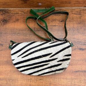 Poils faits à la main sur le sac de poitrine extérieur en cuir recyclé imprimé Animal pour les femmes en peau de vache occidentale cyclisme sport épaule sacs à bandoulière - Product Image 5