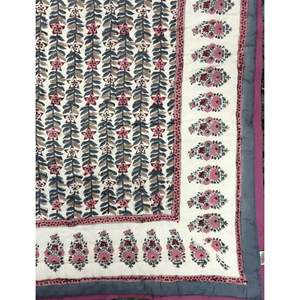 Traditional Style Hand Block Printed Cotton <b>Single</b> <b>Quilt</b> for Home Use - Product Image 3