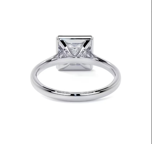 Bague de mariage en diamant de taille princesse 10k jaune rose or blanc bagues de fiançailles élégantes - Product Image 3