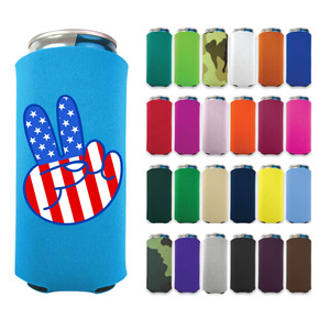Promoción al por mayor: Fundas delgadas de neopreno para latas, cubiertas de neopreno para latas de refresco, soportes plegables para bebidas, enfriadores de latas delgadas - Product Image 1