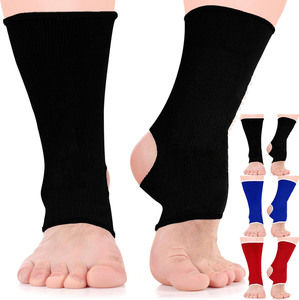 Protège-pieds élastique avec logo personnalisé Bracelet de cheville de boxe pour Muay Thai Kick MMA Arts martiaux Attelle de soutien d'entraînement en coton - Product Image 1