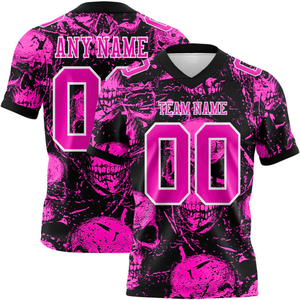 Camiseta de fútbol americano personalizada OEM ropa de equipo al por mayor fabricante de ropa deportiva de poliéster de secado rápido para hombres mujeres entrenamiento juvenil - Product Image 2