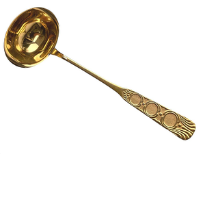 Sopa pulida plateada para el hogar, cocina, restaurante, utensilios de cocina, cucharones de acero inoxidable, cucharones de sopa de Metal - Product Image 5