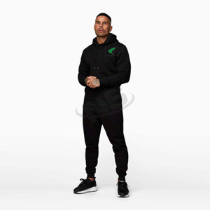 OEM ODM logo personnalisé hommes survêtements 100% coton à capuche à manches longues Jogging costume deux pièces vêtements de sport d'entraînement en gros - Product Image 1