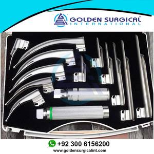 Laryngoscope vétérinaire pour anesthésie animale, intubation de la gorge et de la trachée, fibre optique, lumière LED, 12 lames, 2 poignées, laryngoscope pour animaux - Product Image 2