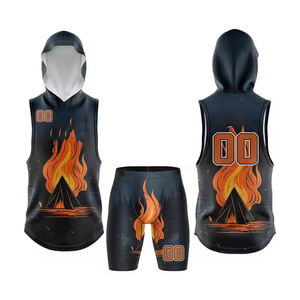 Ensemble d'uniformes de football américain 7v7 avec drapeau, meilleur prix de gros, design personnalisé, séchage rapide - Product Image 1