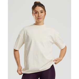 2025 femmes haut court lavage à l'acide T-shirts meilleur Design col rond uni blanc personnalisé grande taille lavage à l'acide t-shirts-Offre Spéciale - Product Image 1