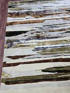 Alfombra de lana moderna NZ personalizada con patrón abstracto a mano, alfombras y juegos personalizables para dormitorio o sala de estar - Product Image 3