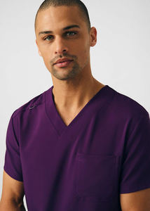 Derniers gommages uniforme médical Ensemble de laboratoire Vente en gros pour hommes Clinique Hôpital Médecin Salopette Col en V Mode Gommage - Product Image 2