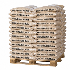 Briquettes de bois beige en sacs, approvisionnement en vrac avec 0,7 % de cendres et 10 % d'humidité pour le chauffage de poêles et l'utilisation industrielle - Product Image 1