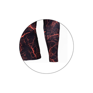 High Quality Men's <b>Compression</b> Fitness Shirts Comfortable Polyester Knitted Wear Breathable Plus Size Printed Pattern OEM High - Product Image 6