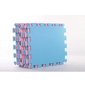 Nhà cung cấp bán buôn/OEM thảm chơi ghép hình bằng chất liệu EVA thân thiện với môi trường dành cho thể thao/trẻ em, họa tiết chéo - bộ 2 màu pastel - Product Image 1