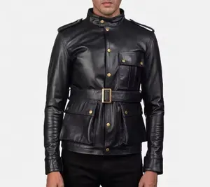 Áo Khoác Da Mỏng Retro Biker Áo Khoác Áo Khoác Da Cho Nam Giới Phụ Nữ Unisex