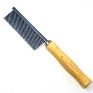 Wooden Handle Pet Flea Removal Comb with Stainless Steel Single Sided <b>Teeth</b> Pet Grooming <b>Tool</b> for Dog Cat - Product Image 1