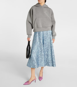 เสื้อฮู้ดสวมหัวโอเวอร์ไซส์สำหรับผู้หญิงเสื้อมีฮู้ดผ้าคอตตอนดีไซน์สตรีทแวร์ผ้าคอตตอนพิมพ์ลายโลโก้ด้านหน้าตามสั่ง100% ทันสมัย - Product Image 5