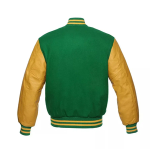 Wholesale Sale Letterman Jacket Men Coat Baseball Letterman Jacket With Leather <b>Arms</b> Custom Logo Men Jacket - Product Image 5