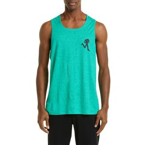 Camiseta interior personalizada para hombre, diseño de sublimación, sin mangas, algodón, desgastado, para gimnasio - Product Image 1