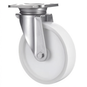 Rueda Giratoria de Plástico de Alta Resistencia con Capacidad de Carga de 600 kg, Diámetro de 200 mm, Placa Base de 138 x 110 mm, Ruedas para Muebles - Product Image 3