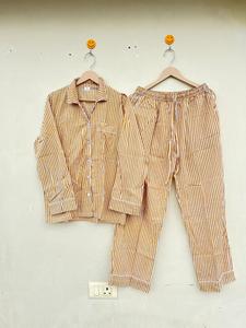 Pijama de Algodón Estampado Floral Hecho a Mano en India, Estilo Elegante, Casual y de Lujo para la Temporada de Otoño, Suministro ODM - Product Image 6