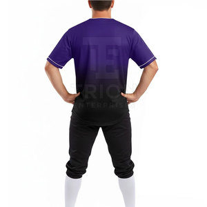 New <b>Design</b> Different Color Baseball Uniform According To Customer Demand Baseball Uniform For Sale - Product Image 4