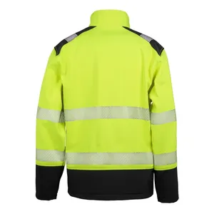 Sweat-shirts et sweats à capuche promotionnels personnalisés en softshell imprimable et résistant à la déchirure pour vêtements de travail de sécurité - Product Image 3