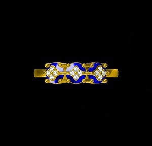 Celebrate Forever Anillo de compromiso de diamante chapado en oro de 14 quilates de alta calidad Elegante aniversario certificado IGI para bodas - Product Image 3