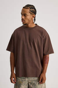 T-shirt pour homme 100% coton coupe carrée style streetwear avec sérigraphie motif solide design grammes tissu jersey - Product Image 4