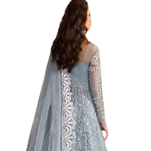 Ropa de fiesta de boda india paquistaní, vestidos de mujer recién llegados, vestidos de novia bordados de diseñador paquistaní, vestido de noche modesto - Product Image 3