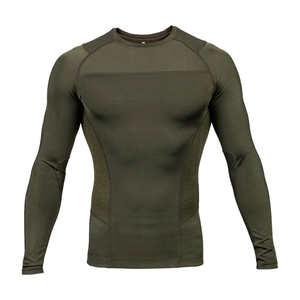 T-shirts de compression pour hommes à manches longues, respirants, en polyester 100%, sublimés, vierges - Product Image 1